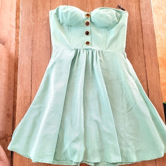 Corey Lynn Calter Polka Dot Silk Dress 8 - Picture 6 of 13